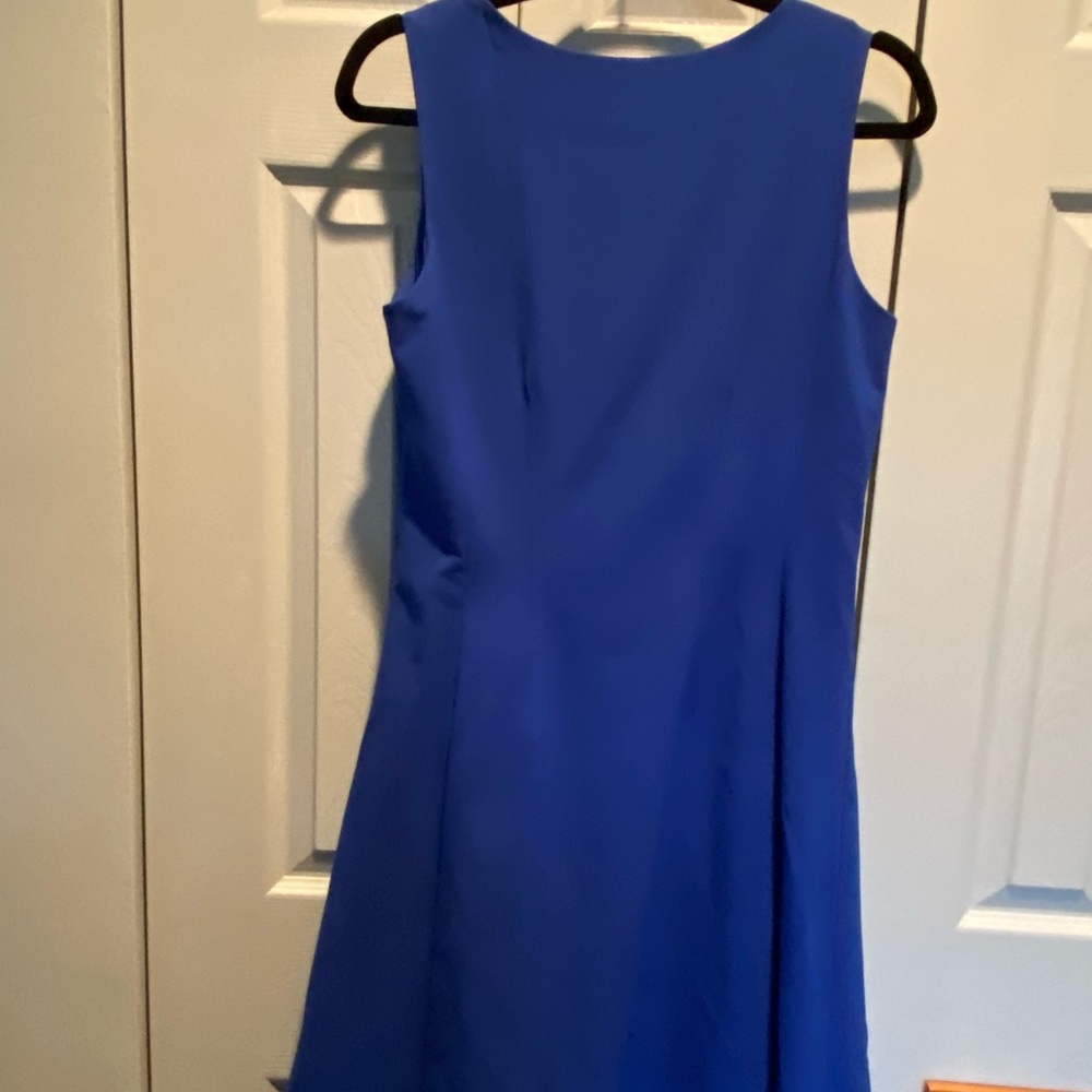 Sapphire blue sleeveless dress